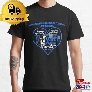 Arthrogryposis Awareness Warrior Support Ribbon Graphic Unisex T-Shirt